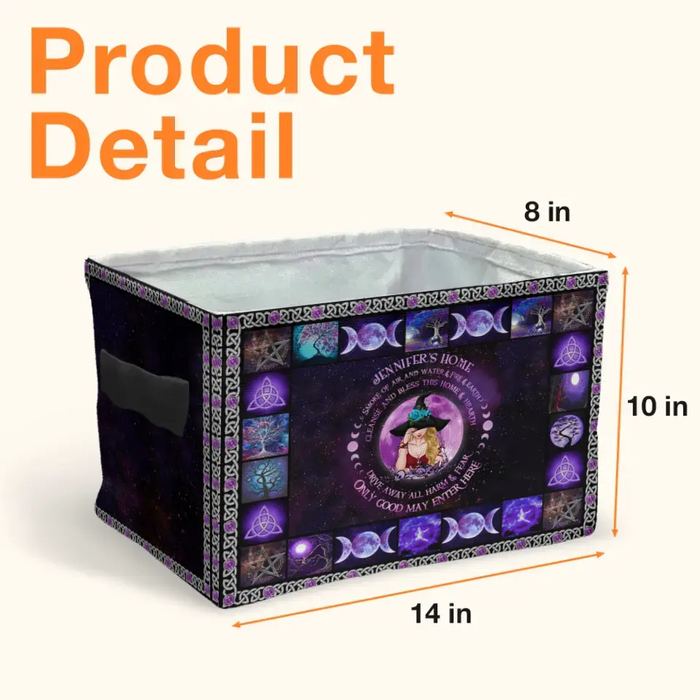 Personalized Witch Storage Box - Mother's Day Gift Idea - Smoke Of Air And Water & Fire & Earth Cleanse