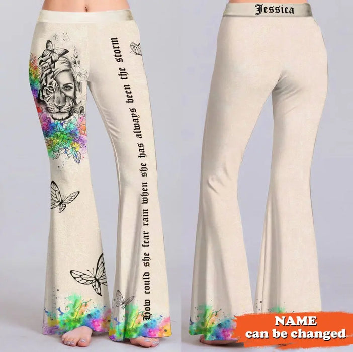 Custom Personalized Storm Girl All-Over Print Women's Skinny Flare Pants - Mother's Day/ Birthday Gifts - I Am The Storm