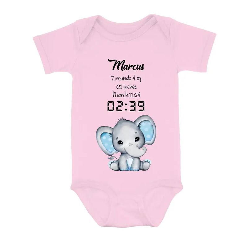 Personalized Elephant Baby Onesie - Father's Day/Mother's Day Gift Idea