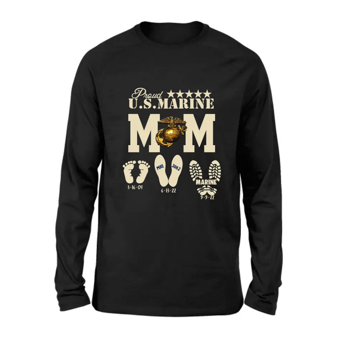 Custom Personalized Proud U.S Army Force Mom Shirt/Hoodie - Mother's Day Gift Idea/ Veteran Gift