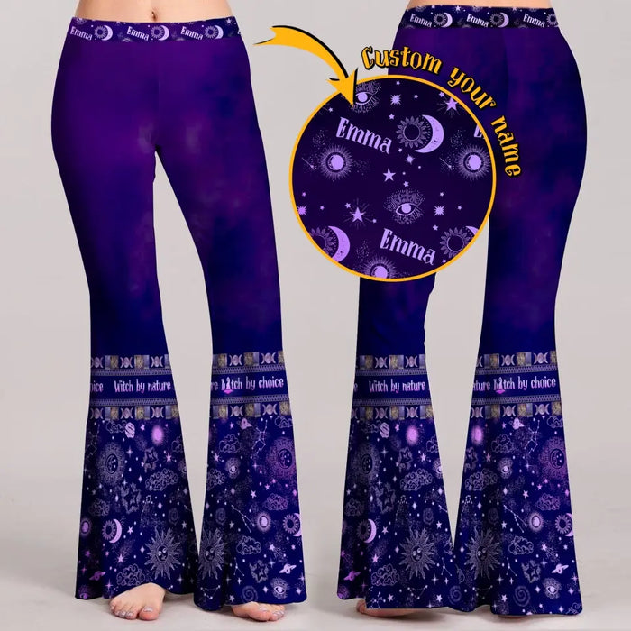 Custom Personalized Witch Women's Skinny Flare Pants - Gift Idea for Witch Lovers/Mother's Day