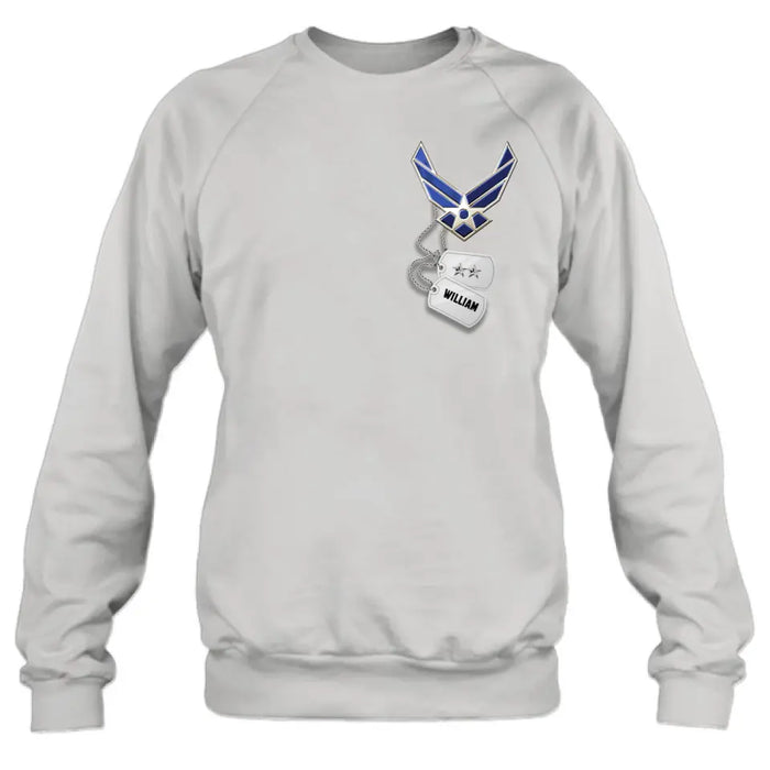 Custom Personalized Army Shirt/ Hoodie - Gift Idea For Veteran's Day/ Father's Day/ Birthday