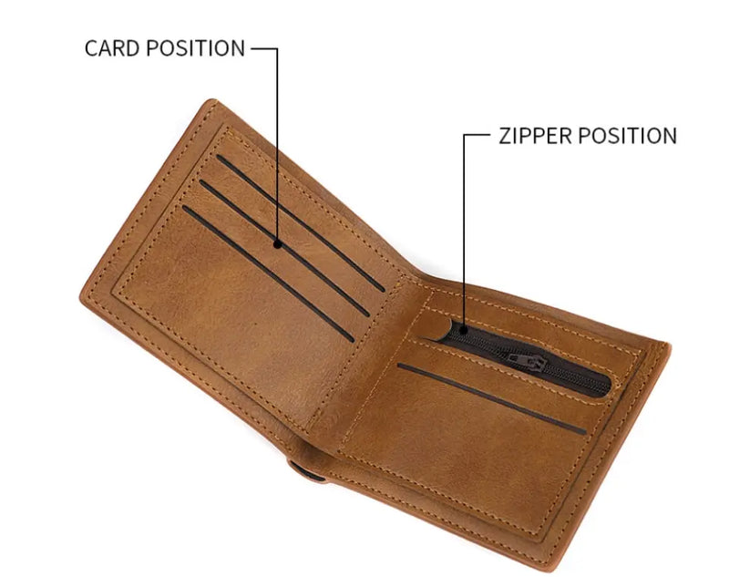 Personalized Police Leather Wallet - Father's Day Gift Idea for Police - Honor Duty Courage