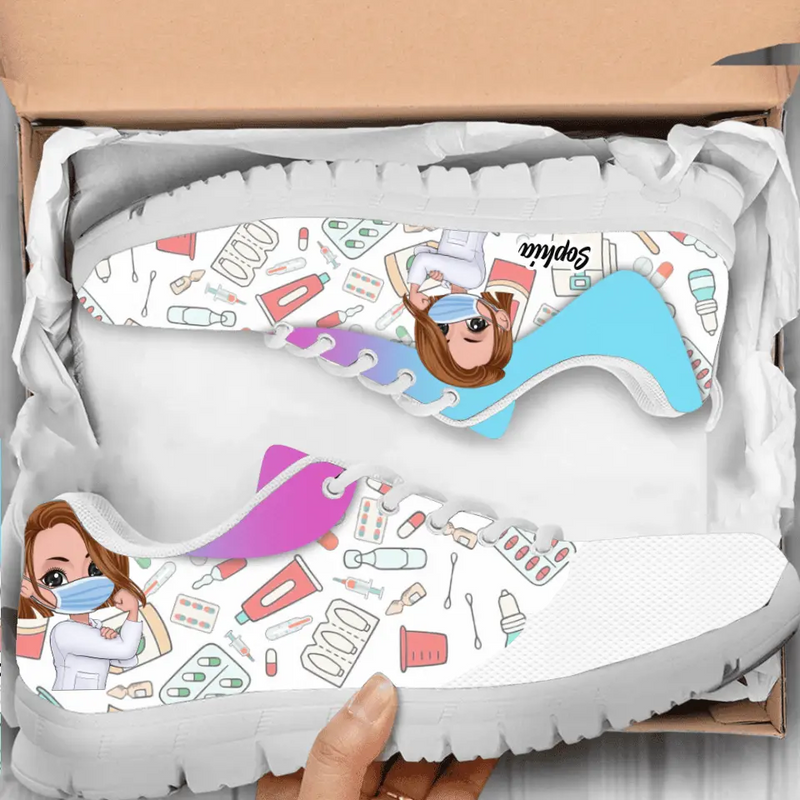 Personalized Pharmacy Sneakers - Gift Idea For Nurses/Pharmacists