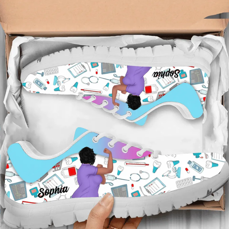 Personalized Nurse Sneakers - Birthday Gift Idea For Nurse
