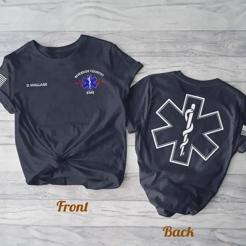 Personalized EMS EMT Paramedic AOP T-shirt - Gift Idea For Paramedic