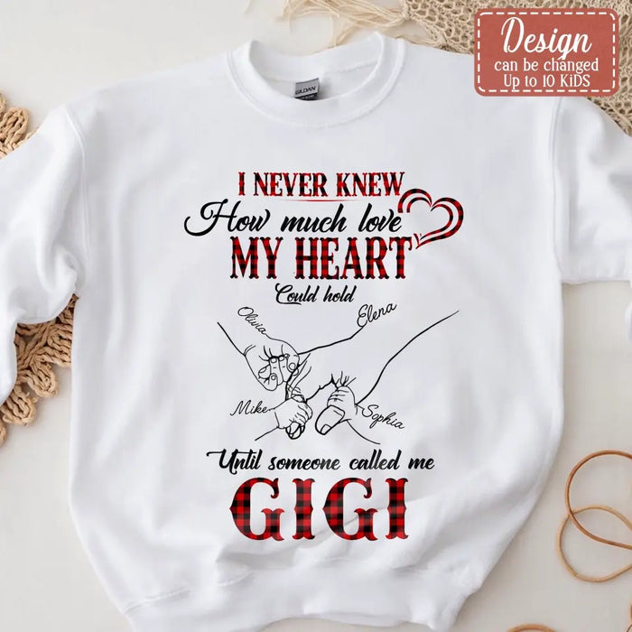 Personalized Grandma Shirt/Hoodie - Up to 10 Kids - Mother's Day Gift Idea For Grandma/Mom -God Gifted Me Two Titles Mom And G-Ma And I Rock Them Both