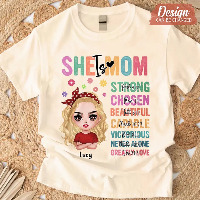 Personalized Mother's Day Unisex T-shirt - Best Gift Idea To Mom - She Is Mom
