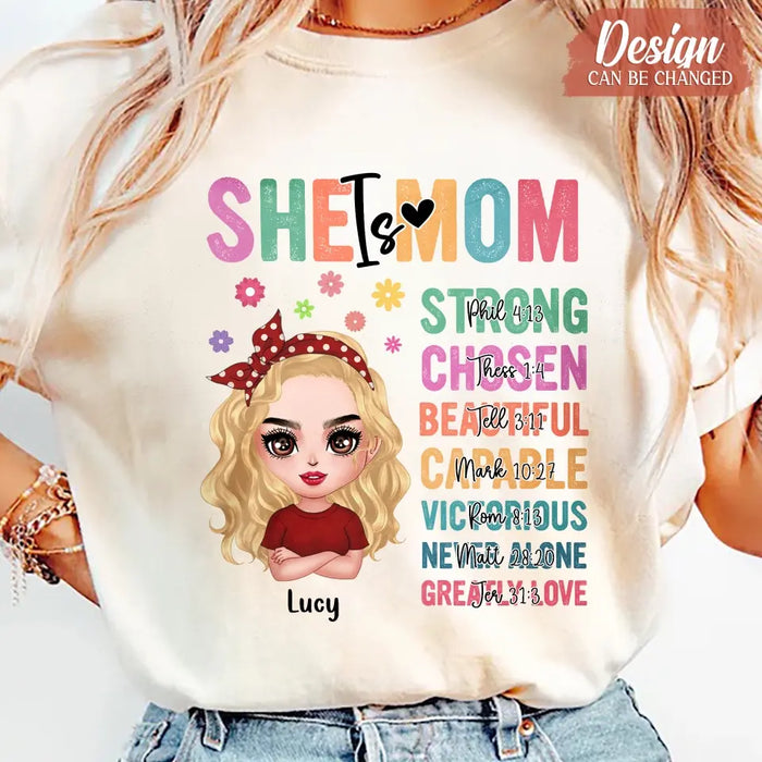 Personalized Mother's Day Unisex T-shirt - Best Gift Idea To Mom - She Is Mom