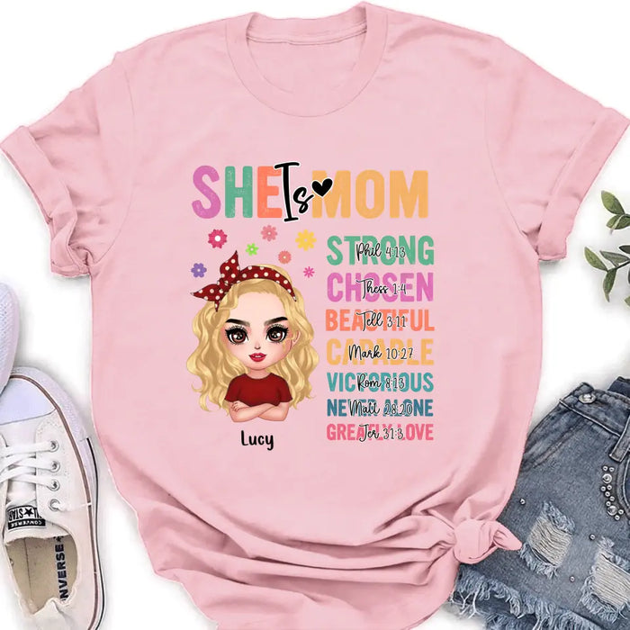 Personalized Mother's Day Unisex T-shirt - Best Gift Idea To Mom - She Is Mom