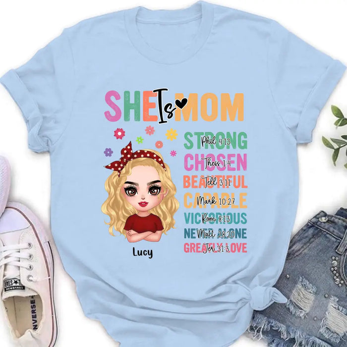 Personalized Mother's Day Unisex T-shirt - Best Gift Idea To Mom - She Is Mom