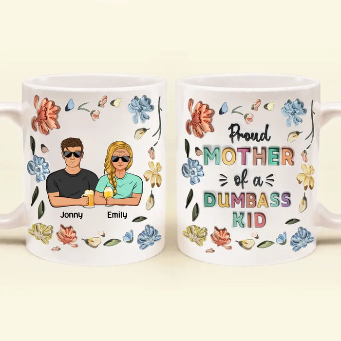 Custom Personalized Mother Coffee Mug -  Mom With Upto 3 Children - Mother's Day Gift Idea - Proud Mother Of A Few Kids