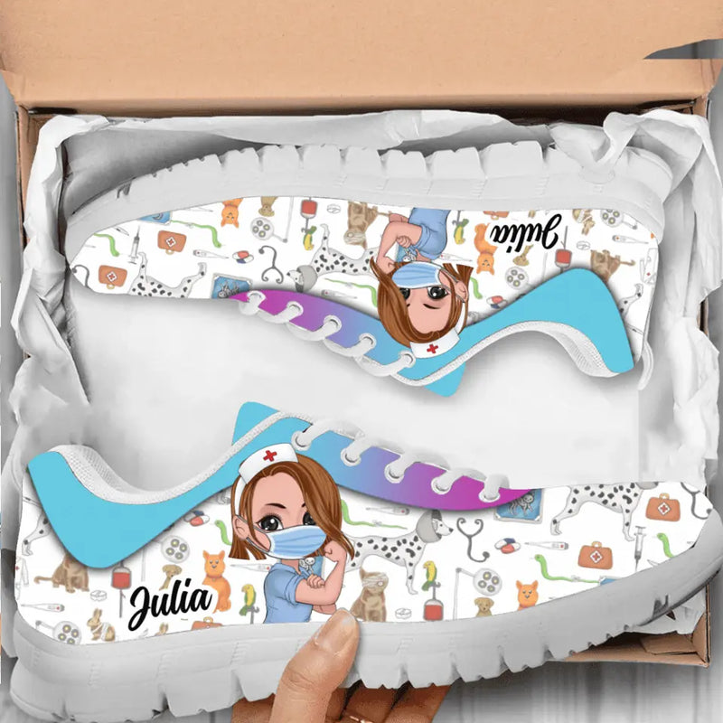Personalized Veterinary Sneakers - Gift Idea For Veterinary