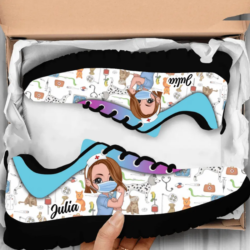 Personalized Veterinary Sneakers - Gift Idea For Veterinary