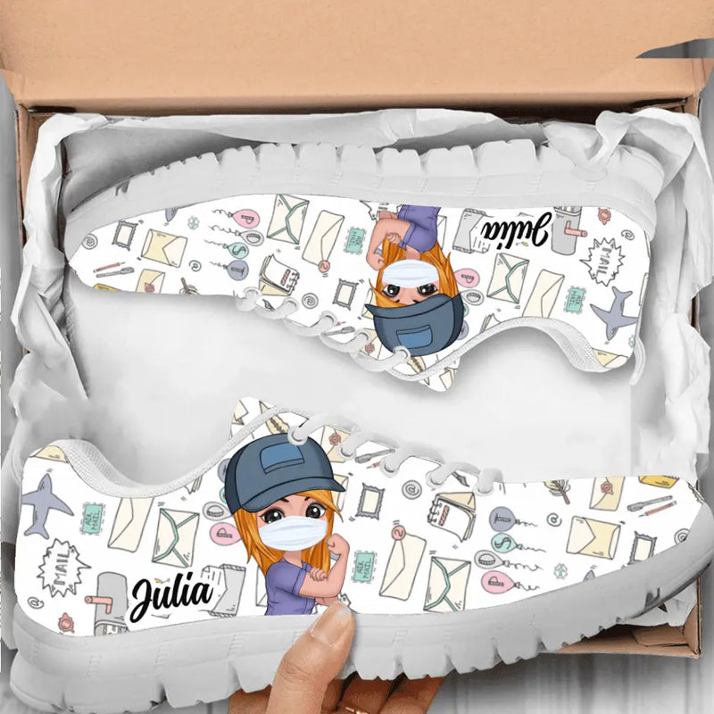 Personalized Postman Sneakers - Gift Idea For Postman