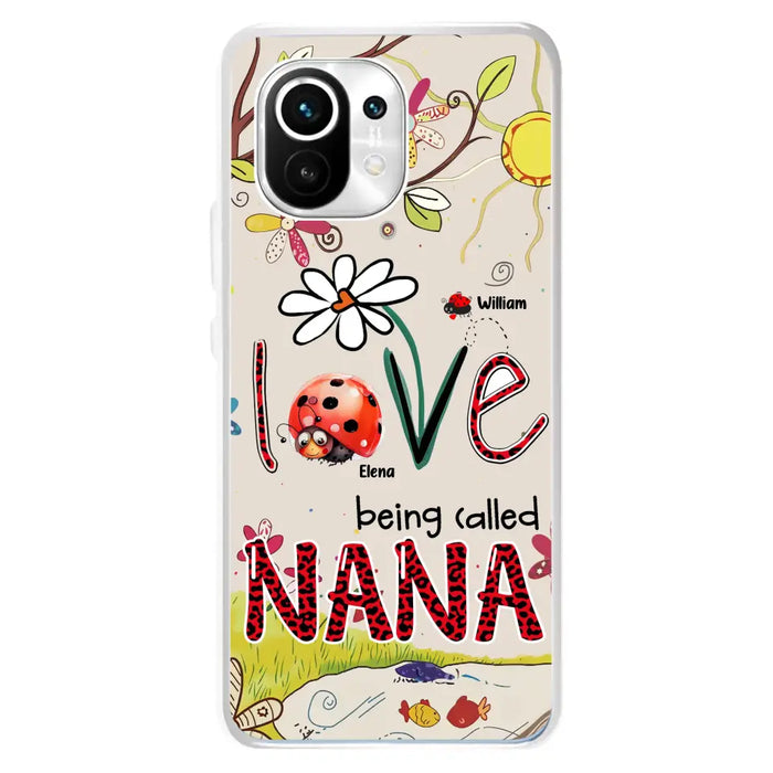 Custom Personalized Grandma/ Mom Phone Case - Gift Idea For Grandma - Upto 7 Kids - Love Being Called Gigi - Cases For Oppo/ Huawei/ Xiaomi