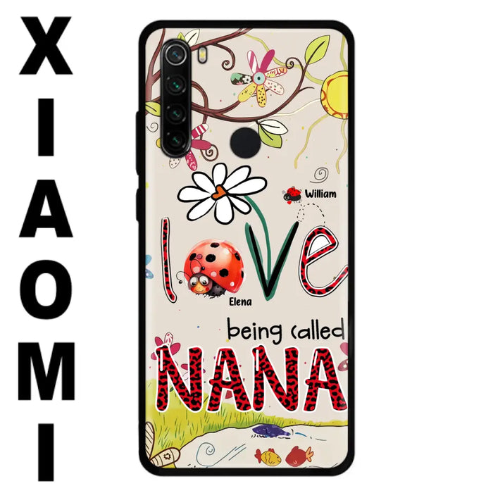 Custom Personalized Grandma/ Mom Phone Case - Gift Idea For Grandma - Upto 7 Kids - Love Being Called Gigi - Cases For Oppo/ Huawei/ Xiaomi