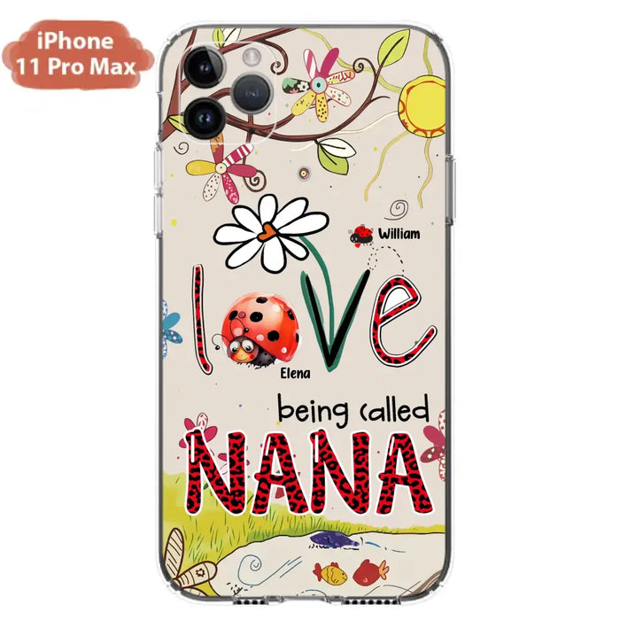 Custom Personalized Grandma/ Mom Phone Case - Gift Idea For Grandma - Upto 7 Kids - Love Being Called Gigi - Cases For iPhone/ Samsung