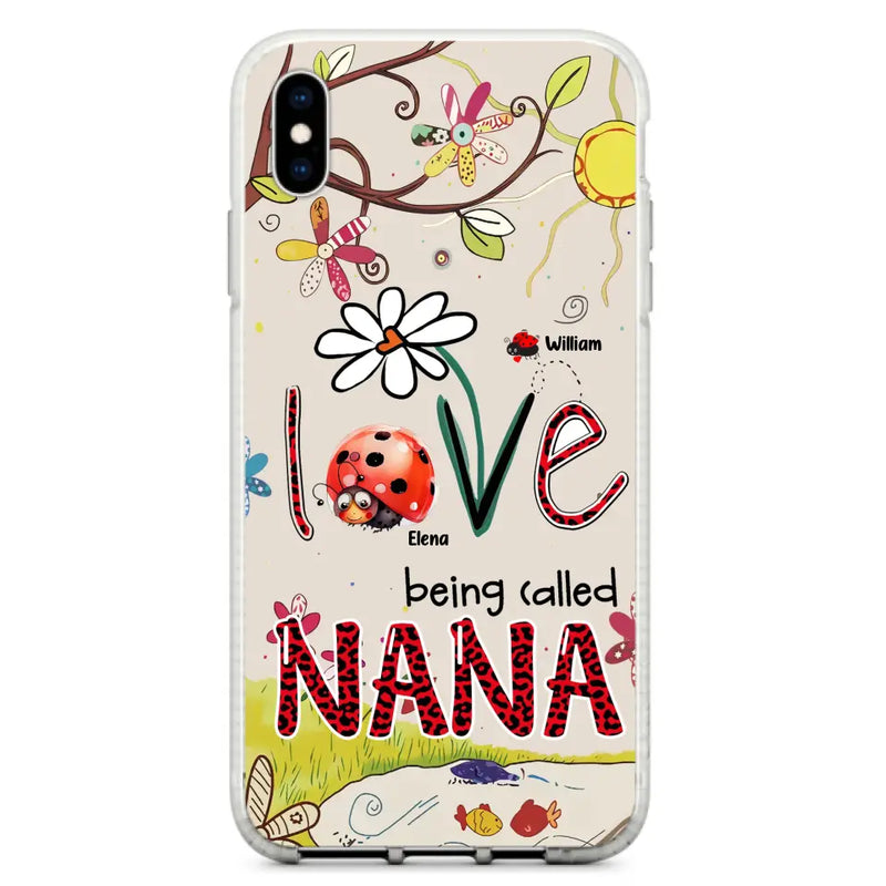 Personalized Grandma/Mom Phone Case - Gift Idea For Grandma - Up to 7 Kids - Love Being Called Gigi - Cases For iPhone/ Samsung