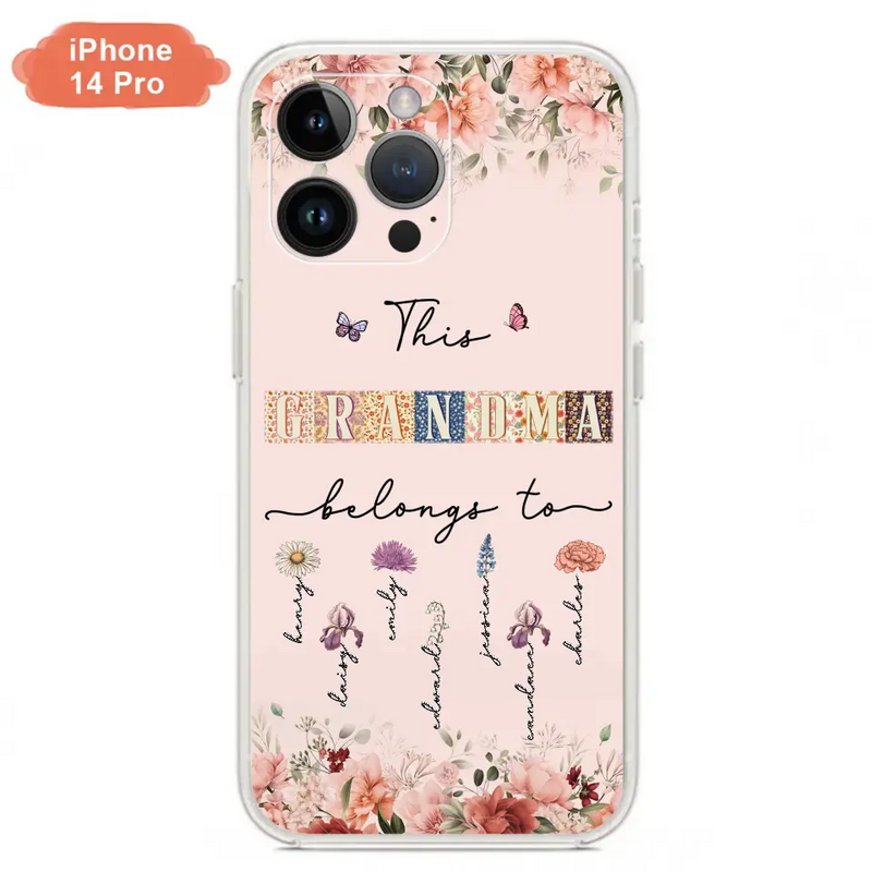 Personalized Grandma/Mom Phone Case - Up to 7 Kids - Mother's Day Gift Idea for Grandma/Mom - Case for iPhone/Samsung