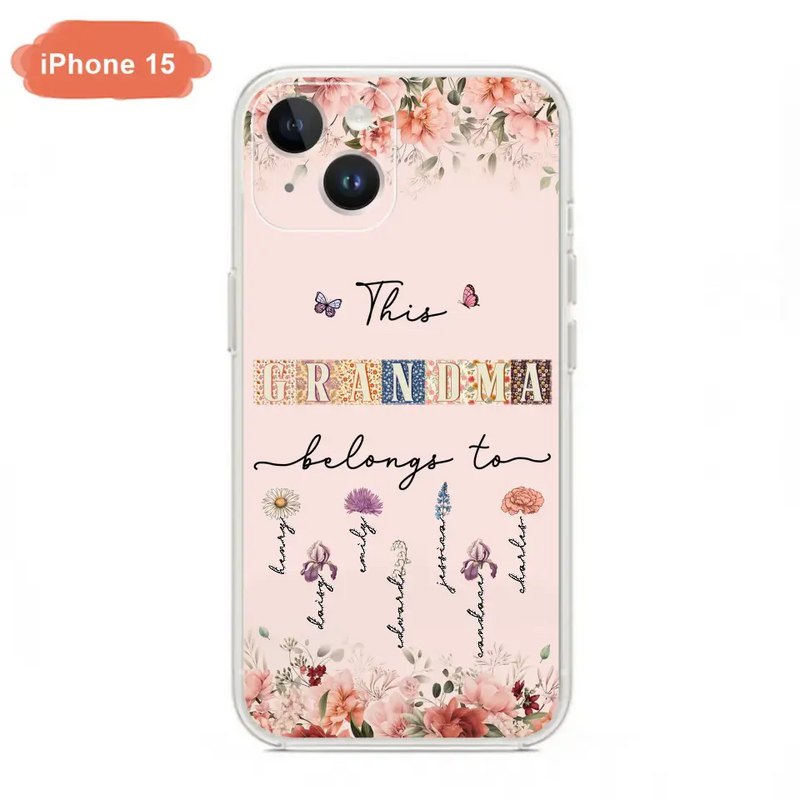 Personalized Grandma/Mom Phone Case - Up to 7 Kids - Mother's Day Gift Idea for Grandma/Mom - Case for iPhone/Samsung