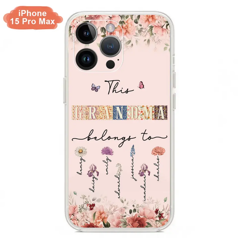 Personalized Grandma/Mom Phone Case - Up to 7 Kids - Mother's Day Gift Idea for Grandma/Mom - Case for iPhone/Samsung