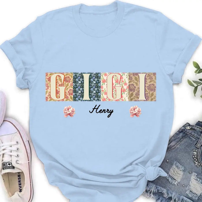 Custom Personalized Grandma Retro Shirt/ Hoodie - Gift Idea For Grandma/ Mom/  Mother's Day - Upto 12 Kids