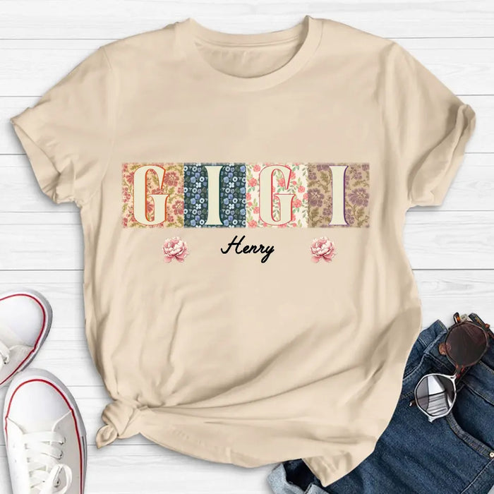 Custom Personalized Grandma Retro Shirt/ Hoodie - Gift Idea For Grandma/ Mom/  Mother's Day - Upto 12 Kids