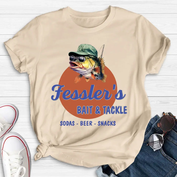 Custom Personalized Fishing Shirt/Hoodie - Father's Day Gift Idea for Fishing Lovers - Bait & Tackle