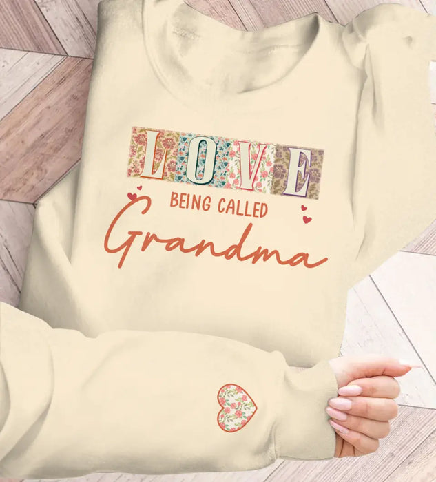 Custom Personalized Grandma/Mom AOP Sweater - Upto 10 Grandkids - Mother's Day Gift Idea For Grandma/Mother - Love Being Called