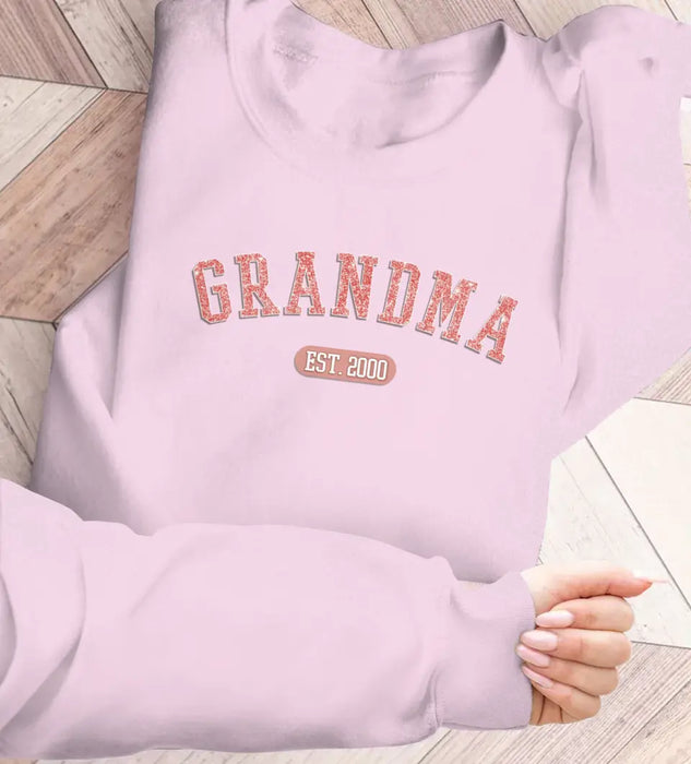 Custom Personalized Grandma/Mom AOP Sweater - Upto 10 Grandkids - Mother's Day Gift Idea For Grandma/Mother