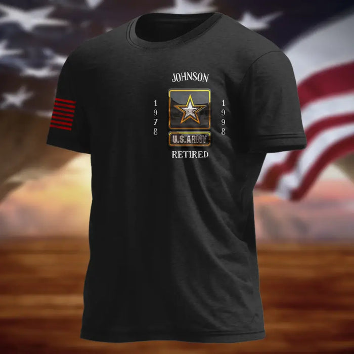 Custom Personalized Veteran AOP Men's T-shirt - Father's Day Gift Idea For Veteran - I Do Solemnly Swear That I Will Support & Defend The Constitution Of The United States