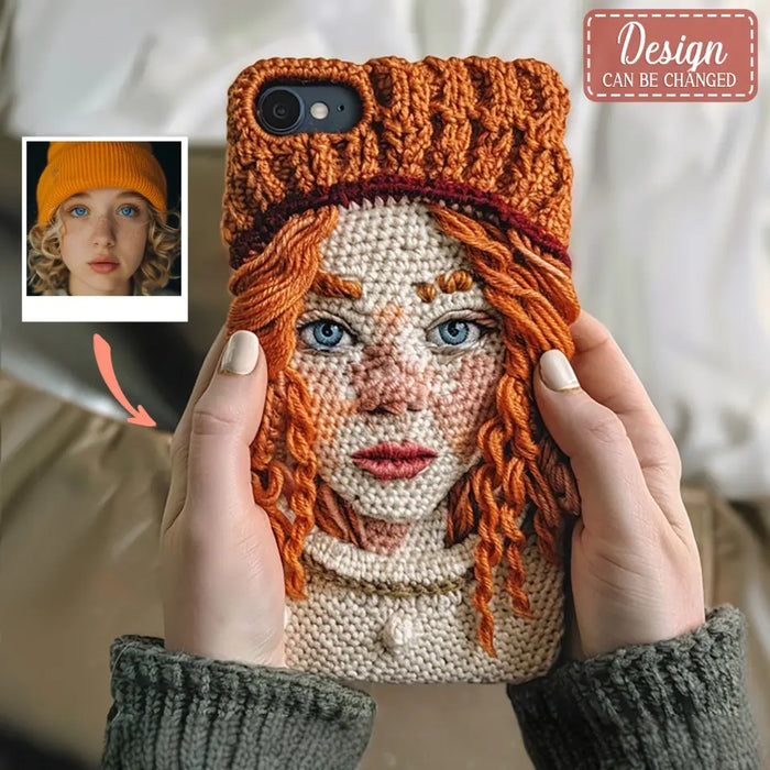 Custom Personalized Crochet Phone Case - Gift Idea for Father's Day/Mother's Day/Birthday - Case for iPhone/Samsung