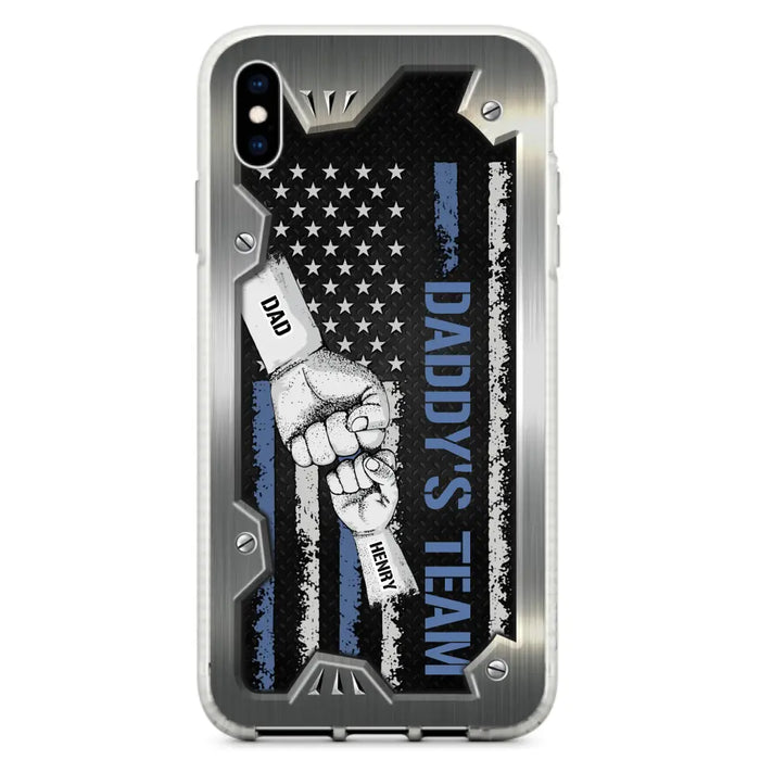 Custom Personalized Daddy's Team Phone Case - Father's Day Gift Idea For Dad/ Grandpa - Case for iPhone/ Samsung