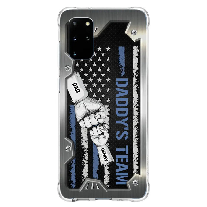 Custom Personalized Daddy's Team Phone Case - Father's Day Gift Idea For Dad/ Grandpa - Case for iPhone/ Samsung