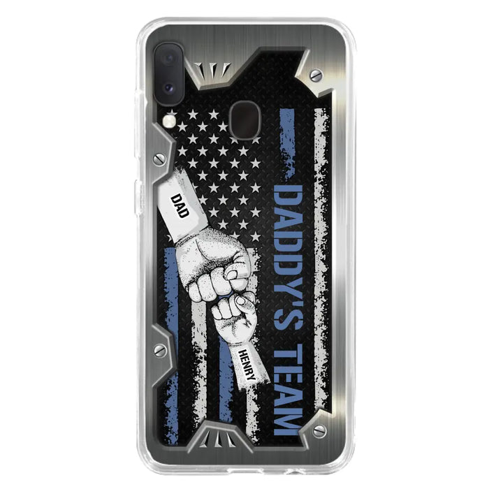 Custom Personalized Daddy's Team Phone Case - Father's Day Gift Idea For Dad/ Grandpa - Case for iPhone/ Samsung