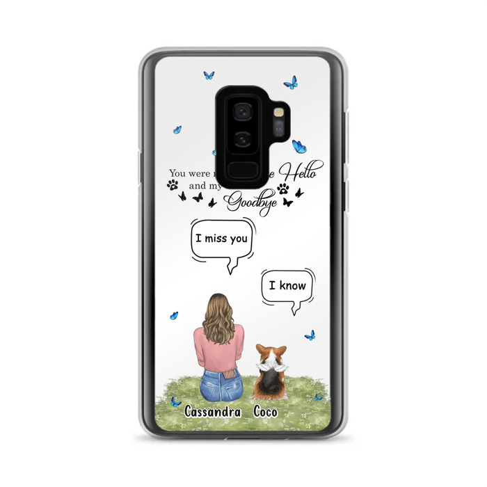 Personalized Pet Phone Case - Upto 4 Pets - Mother's Day Gift Idea For Couple/Dog/Cat Lover - You Were My Favorite Hello - Case For iPhone/Samsung