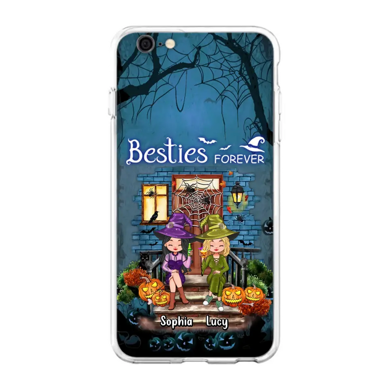 Personalized Halloween Friend Phone Case - Up to 5 Friends - Halloween Gift Idea for Friends/Sisters - Besties Forever - Case for iPhone/Samsung