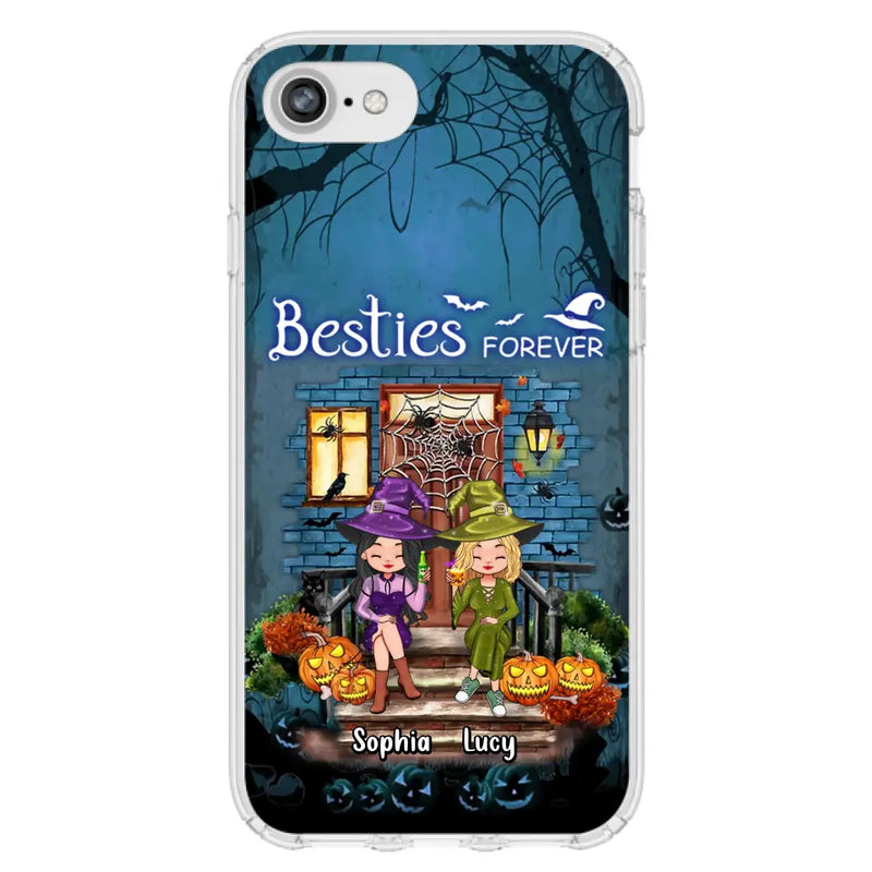 Personalized Halloween Friend Phone Case - Up to 5 Friends - Halloween Gift Idea for Friends/Sisters - Besties Forever - Case for iPhone/Samsung