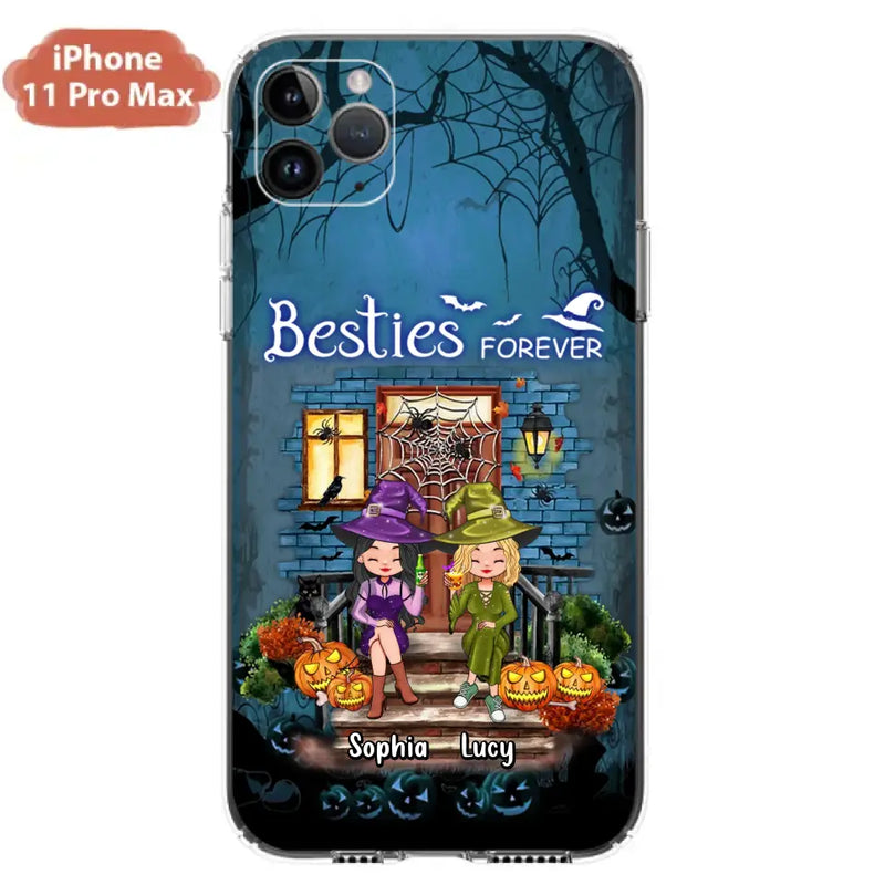Personalized Halloween Friend Phone Case - Up to 5 Friends - Halloween Gift Idea for Friends/Sisters - Besties Forever - Case for iPhone/Samsung