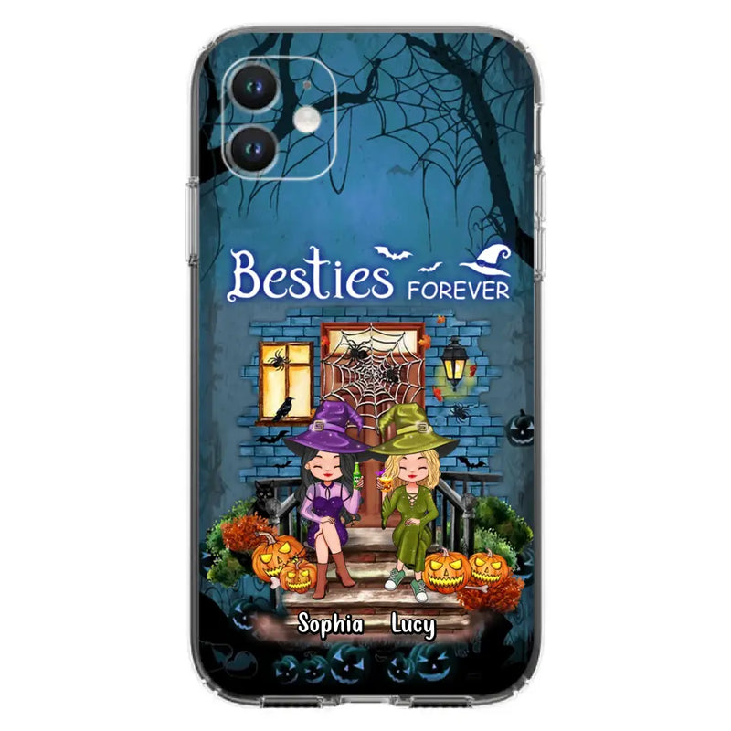 Personalized Halloween Friend Phone Case - Up to 5 Friends - Halloween Gift Idea for Friends/Sisters - Besties Forever - Case for iPhone/Samsung