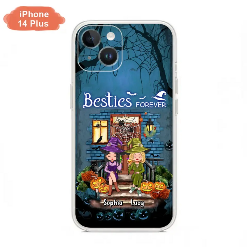 Personalized Halloween Friend Phone Case - Up to 5 Friends - Halloween Gift Idea for Friends/Sisters - Besties Forever - Case for iPhone/Samsung