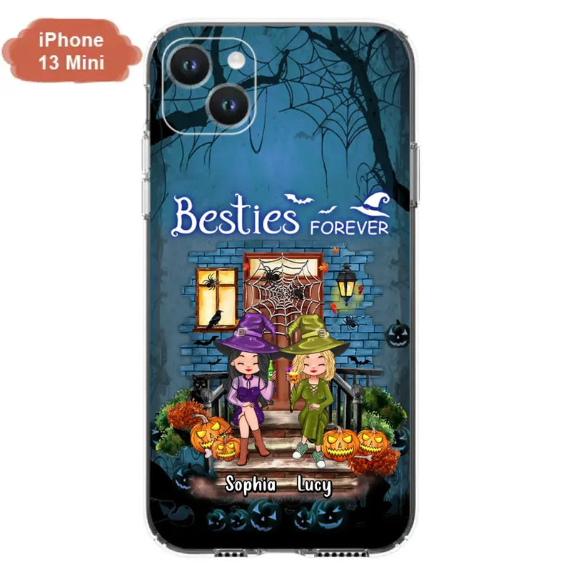 Personalized Halloween Friend Phone Case - Up to 5 Friends - Halloween Gift Idea for Friends/Sisters - Besties Forever - Case for iPhone/Samsung