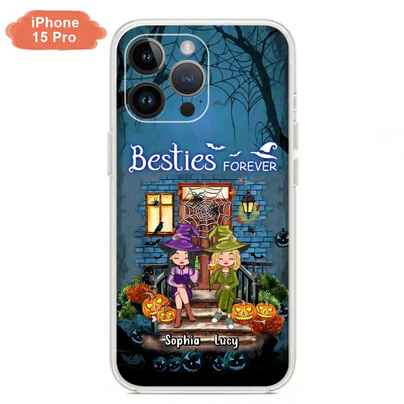 Personalized Halloween Friend Phone Case - Up to 5 Friends - Halloween Gift Idea for Friends/Sisters - Besties Forever - Case for iPhone/Samsung