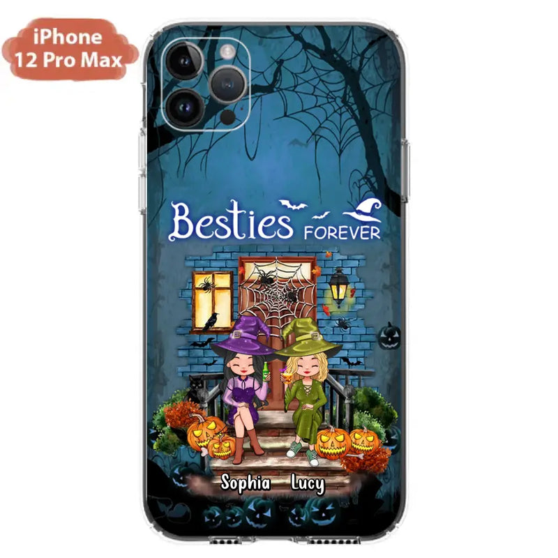 Personalized Halloween Friend Phone Case - Up to 5 Friends - Halloween Gift Idea for Friends/Sisters - Besties Forever - Case for iPhone/Samsung
