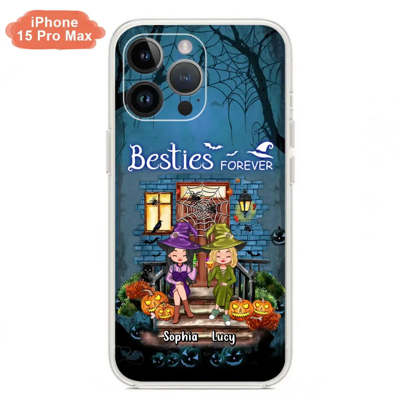 Personalized Halloween Friend Phone Case - Up to 5 Friends - Halloween Gift Idea for Friends/Sisters - Besties Forever - Case for iPhone/Samsung