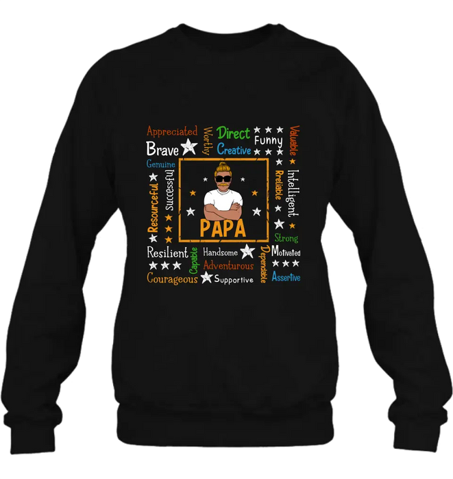 Custom Personalized Daddy Affirmation Shirt/ Hoodie - Father's Day Gift Idea For Dad/ Grandpa