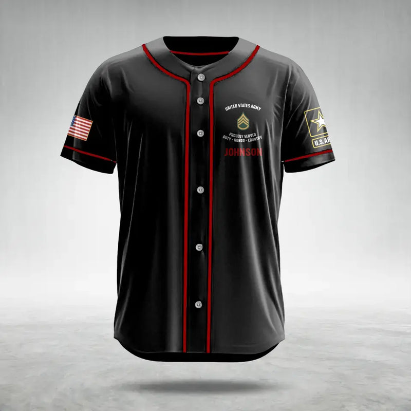 Personalized Veteran AOP Baseball Jersey - Gift Idea For Veteran/Father's Day - Honoring Our Heroes