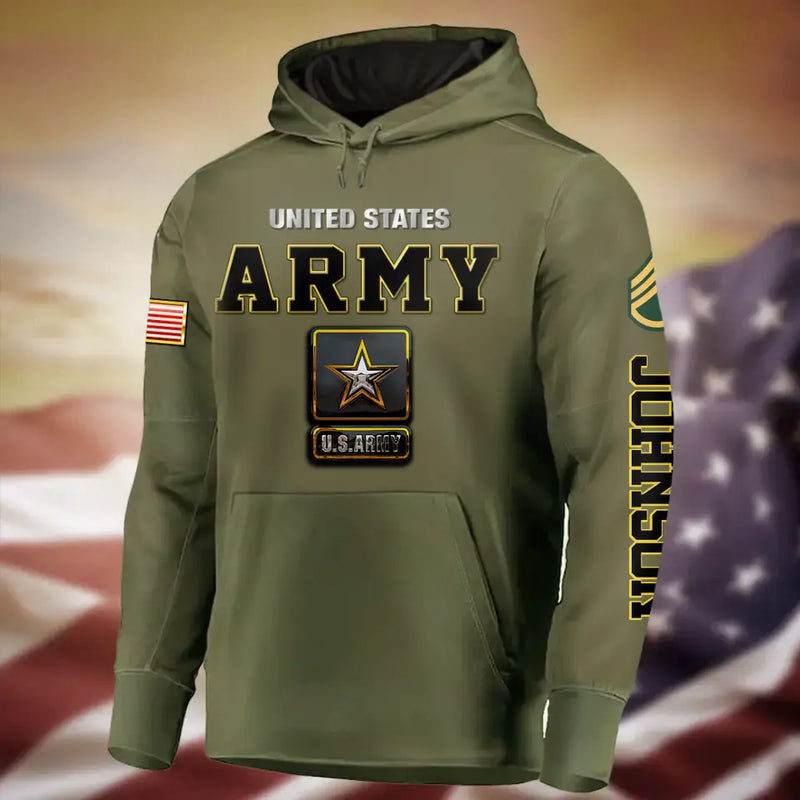 Personalized Veteran All-Over Print Hoodie - Gift Idea For Veteran - I Was A Soldier I Am A Soldier I Will Always Be a Soldier