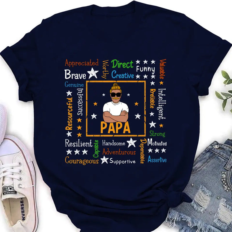 Personalized Daddy Affirmation Shirt/Hoodie - Father's Day Gift Idea For Dad/Grandpa